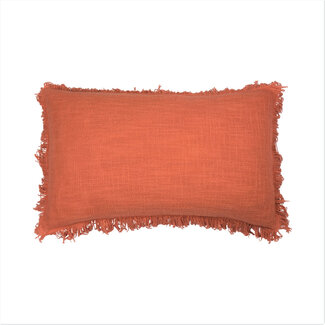 Linen & More Lioni kussen oranje 30x50cm
