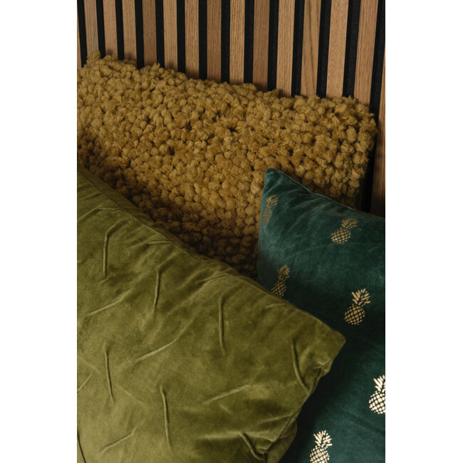 Linen & More Maha kussen ceder groen 40x60cm
