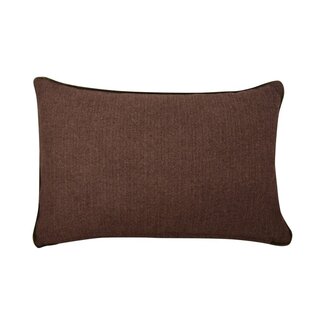 Linen & More Fluweel wool cappuccino cushion 40x60 cm