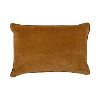 Linen & More Fluweel Wool kussen geel 40x60cm