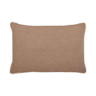 Linen & More Fluweel Wool kussen bruin 40x60cm