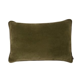 Linen & More Fluweel Wool kussen groen 40x60cm