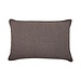 Linen & More Fluweel Wool kussen bruin 40x60cm