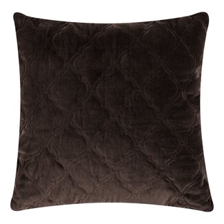 Linen & More Moroccan Fluweel kussen bruin 60x60cm