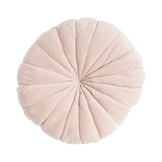 Linen & More Bloem kussen roze dia40x12cm
