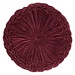 Linen & More Kanan Fluweel kussen bordeaux dia40x10cm