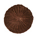 Linen & More Kanan Fluweel kussen bruin dia40x10cm