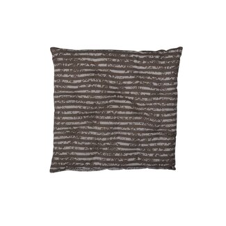 Linen & More Vintage Streep stoelkussen taupe 40x40cm+5cm