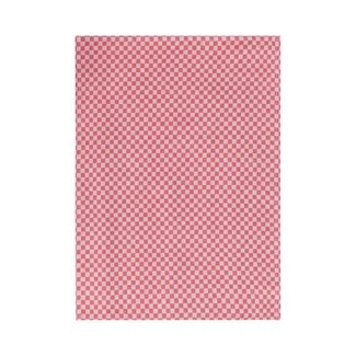 Linen & More Dutch Ruit theedoek rood 50x70cm (set of 3)