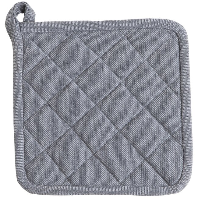 Linen & More Indi Pannenlap Onderzetter grijs 20x20cm
