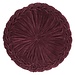 Linen & More Kanan Fluweel kussen bordeaux dia60x10cm