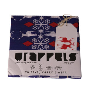 2Lif Wrappels Hert Tafelband blauw 75x75cm
