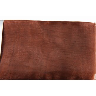 2Lif Organza Tafelband 7715 bruin 48cmx9,1mtr