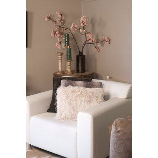 Linen & More Kussen Velours 50x50 bruin