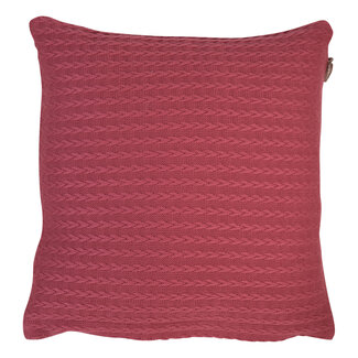 Linen & More Kussen Fine cable 45x45 mauve
