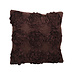 Linen & More Cushion Roses beads 45x45 brown