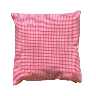 Linen & More Kussen Klein check 45x45 rouge