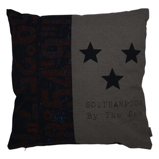 Linen & More Kussen Southhampton 45x45 grey