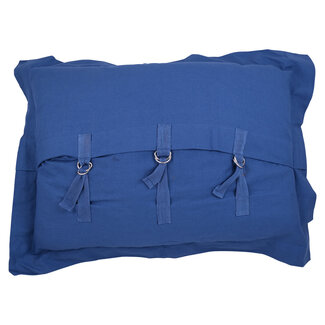 Linen & More Kussen Belt & Buckle 40x60 blue
