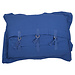 Linen & More Cushion Belt & Buckle 40x60 blue