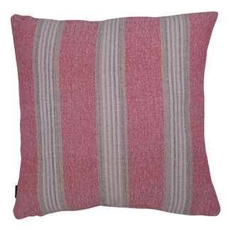 Linen & More Kussen Vertical Streep 45x45 dark pink
