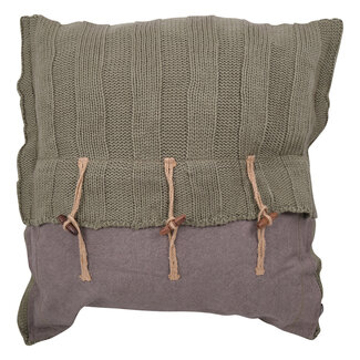 Linen & More Kussen Hamilton Stone 45 x 45 cm Grijs