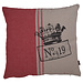 Linen & More Kussen Crown Middle Streep 45 x45 Rood