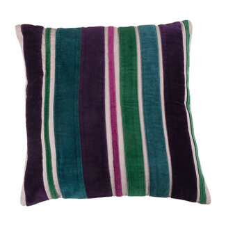 Linen & More Kussen Strepen 45x45 purple