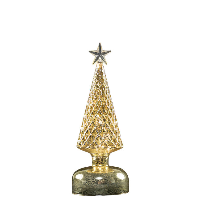 Mars & More led dennenboom goud 24cm*