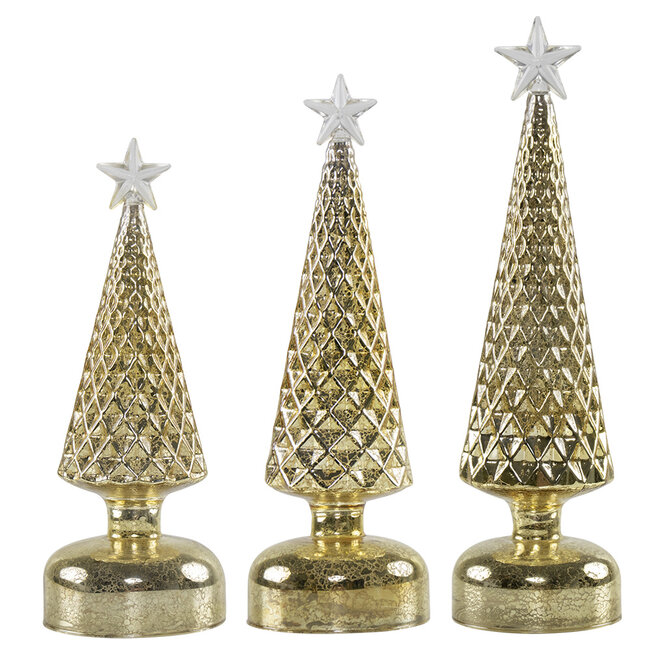 Mars & More led dennenboom goud 24cm*