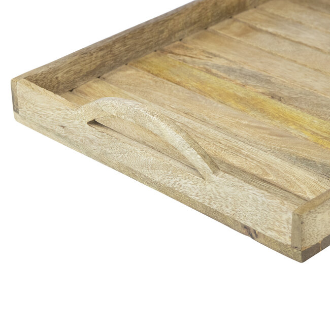 Mars & More dienblad mango hout rechthoek 45/40/36 x 35/30/25 x 4cm (set van 3)