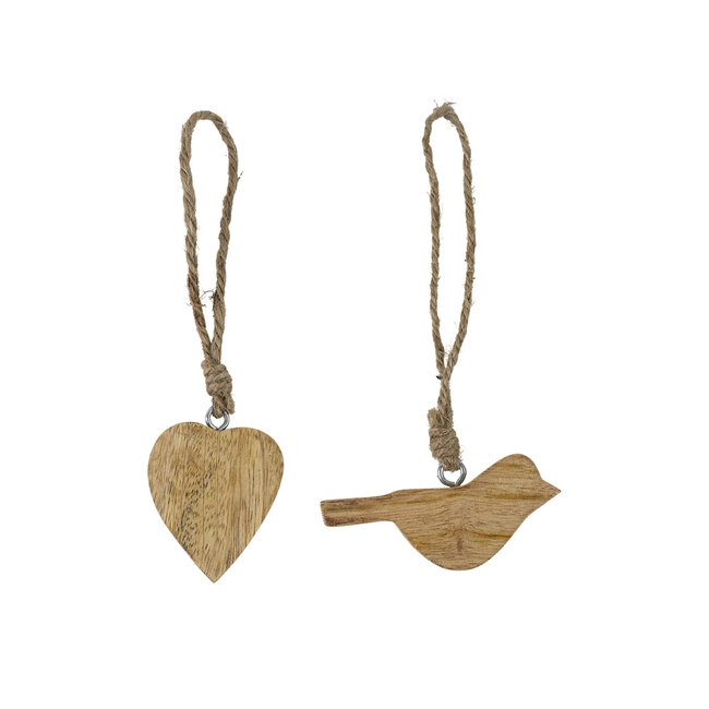 Mars & More vogel hanger mango touw 8cm