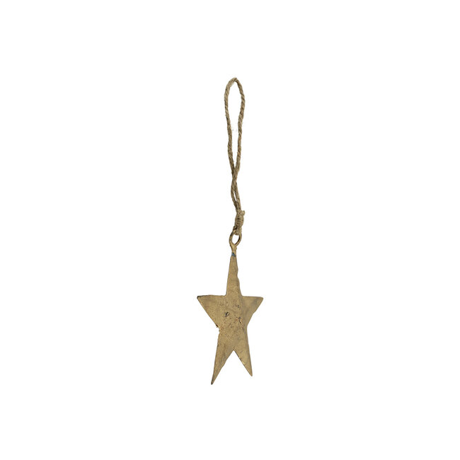 Mars & More ster hanger goud touw 10cm*