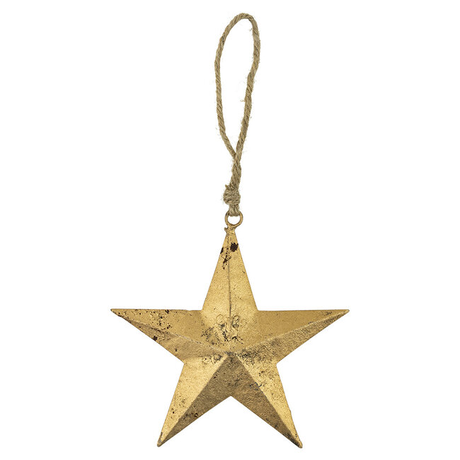 Mars & More ster hanger goud touw 15cm*