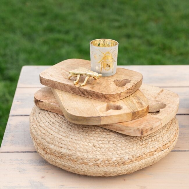 Mars & More snijplank hart mango hout 25cm