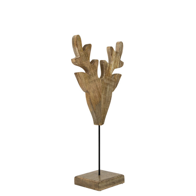 Mars & More staand hert mango hout h60 d15x26cm