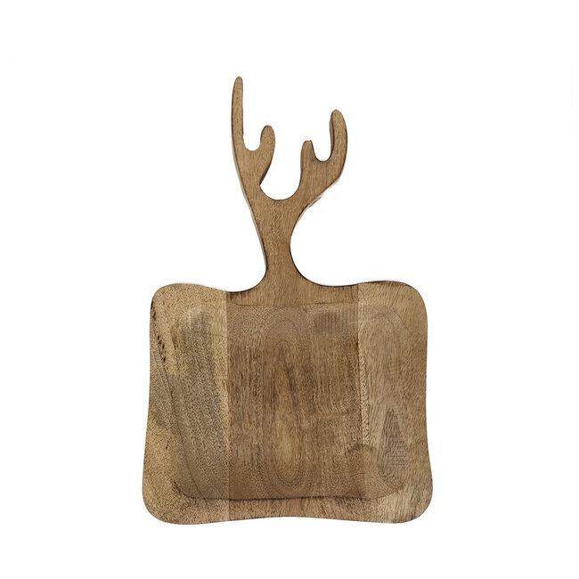 Mars & More Schaal/Snijplank mango hout gewei 35cm