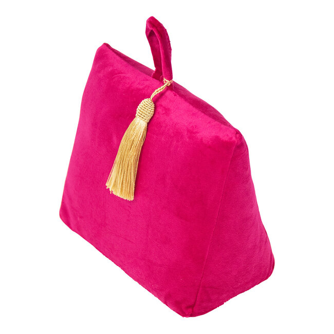 Mars & More deurstopper fluweel fuchsia 18cm