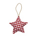 Mars & More hanger katoen ster rood 16cm