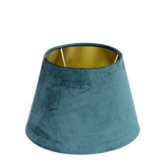 Mars & More lampenkap fluweel petrol dia 25cm