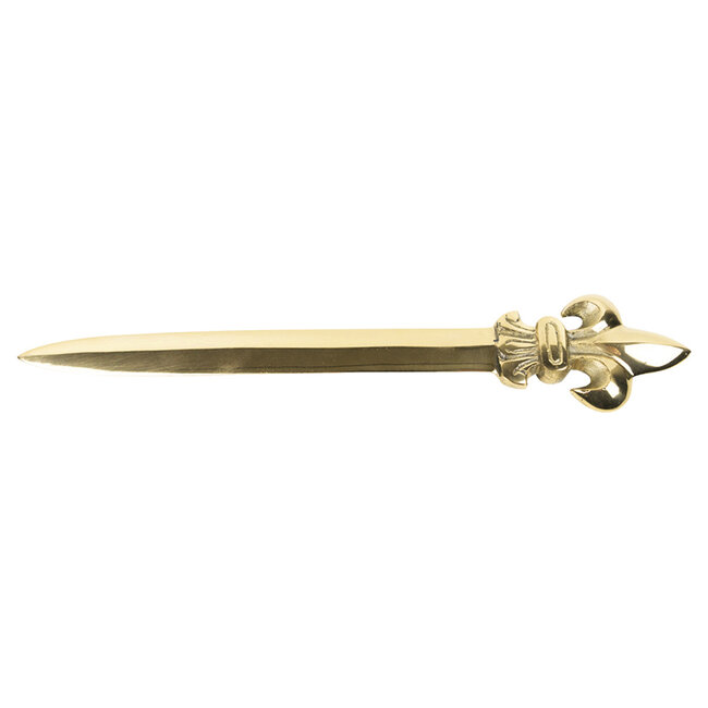 Mars & More vintage koper briefopener fleur de lis 24cm*
