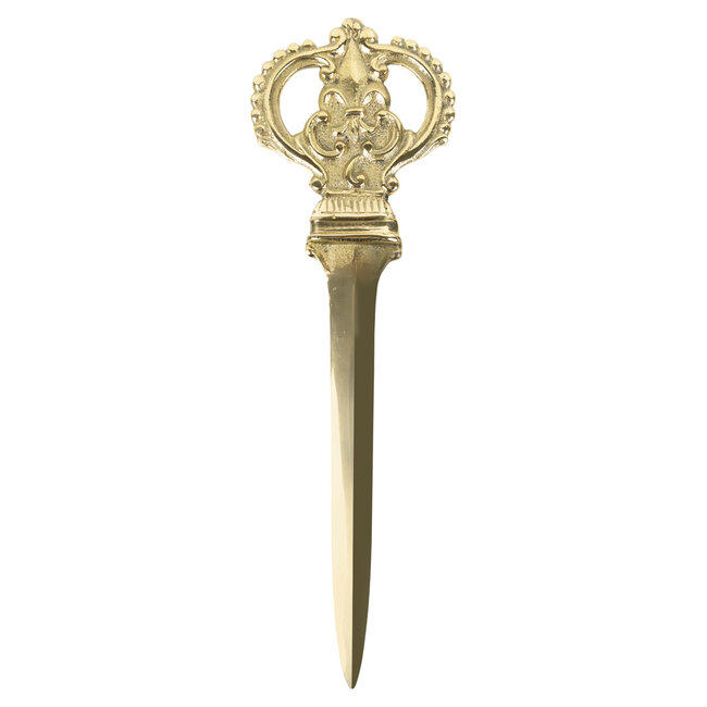 Mars & More vintage koper briefopener kroon 24cm*
