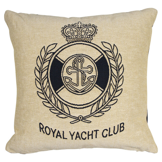 Mars & More gobelin kussen navy royal yacht club 45x45cm