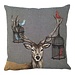 Mars & More gobelin kussen funky deer vogelkooi 45x45cm
