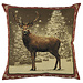 Mars & More gobelin kussen hert rode rand 45x45cm