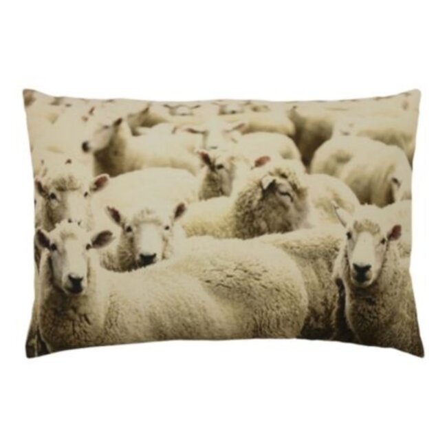 Mars & More canvas kussen schapen 40x60cm