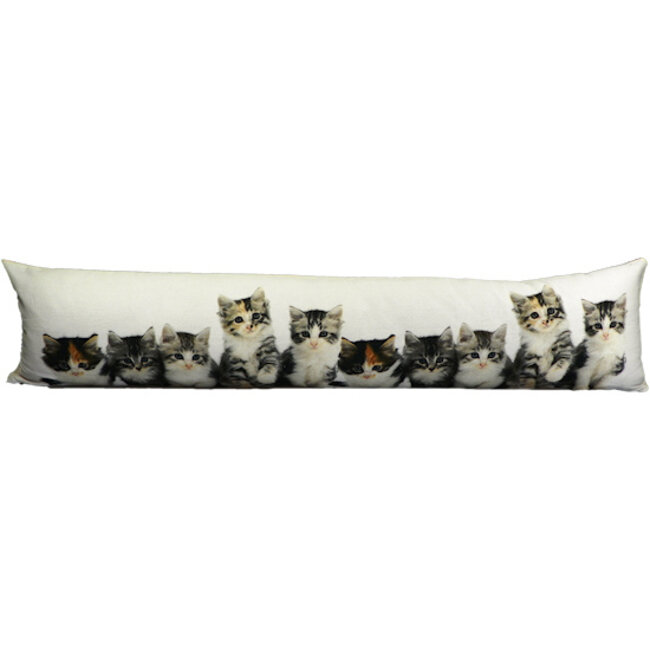 Mars & More canvas tochtkussen kittens 20x90cm