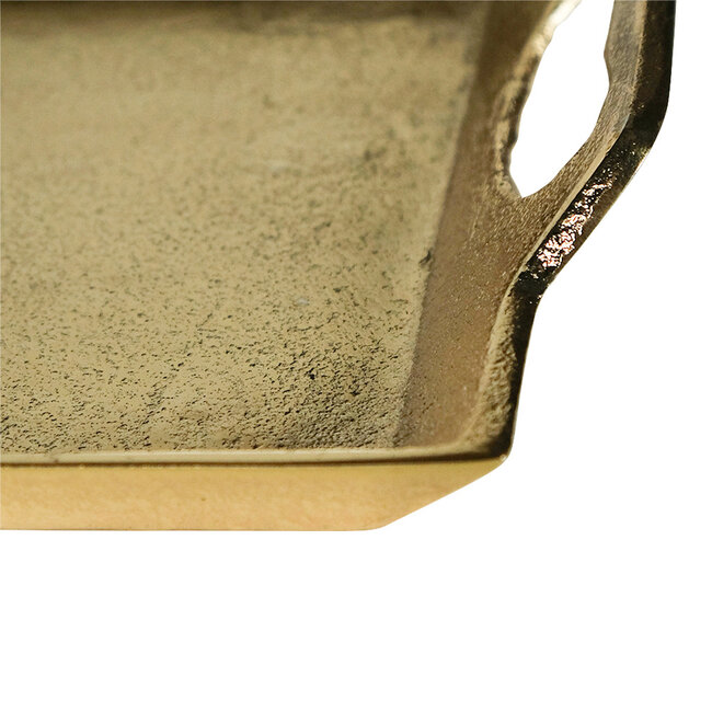 Mars & More dienblad rechthoek champagne goud 35cm
