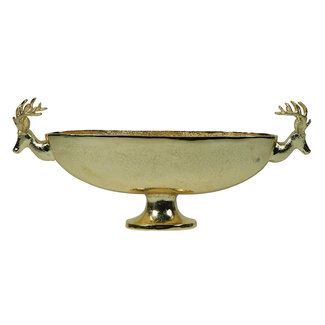 Mars & More schaal ovaal hert champagne goud 68cm