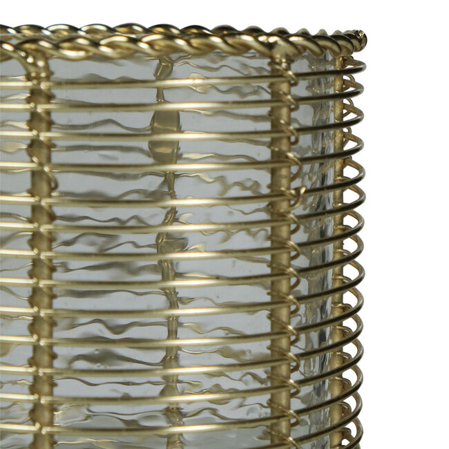 Mars & More windlicht metaal champagne goud b